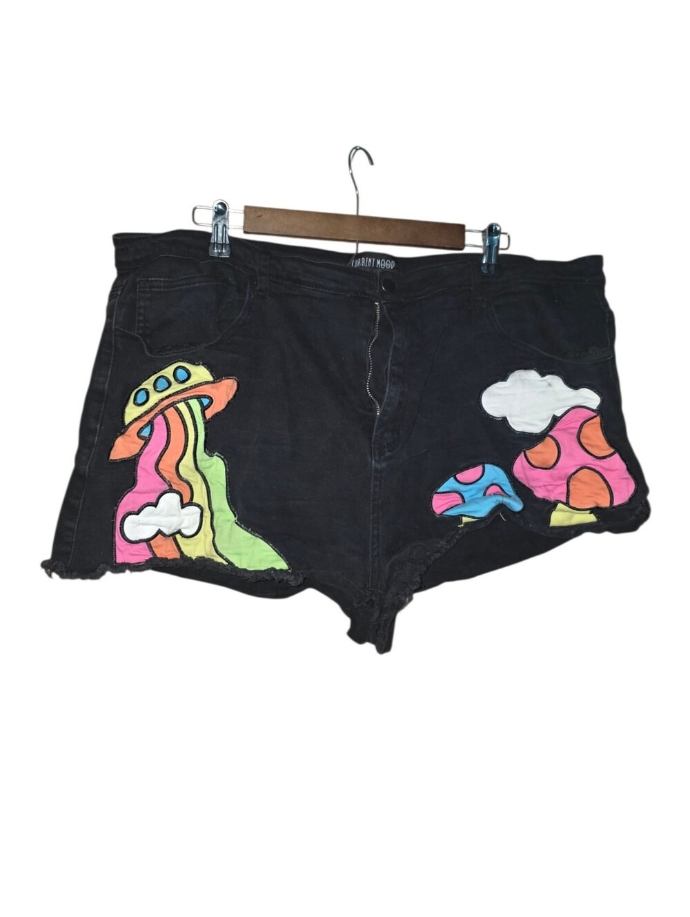 Dolls Kill Current Mood UFO Mushroom Abduction Shorts